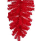 Red Wreath Swag, 24” Teardrop Swag with 55 Tips: Red, Red Swag Base for Christmas or Fourth of July, Long Wreath, Wreath Supplies, XX930524