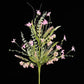 24"L Fabric Flower/EVA Leaf/Beads Spray: Pink, Pink Greenery Stem, Greenery Filler Bush with Leaves Buds and Pink Berries, 60919, FH807115