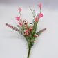 12"L Fabric Flower/EVA Leaf/Beads Pick: Pink, Pink Greenery Stem, Greenery Filler Bush with Leaves Buds Pink Berries, Mini 60919, FH812559