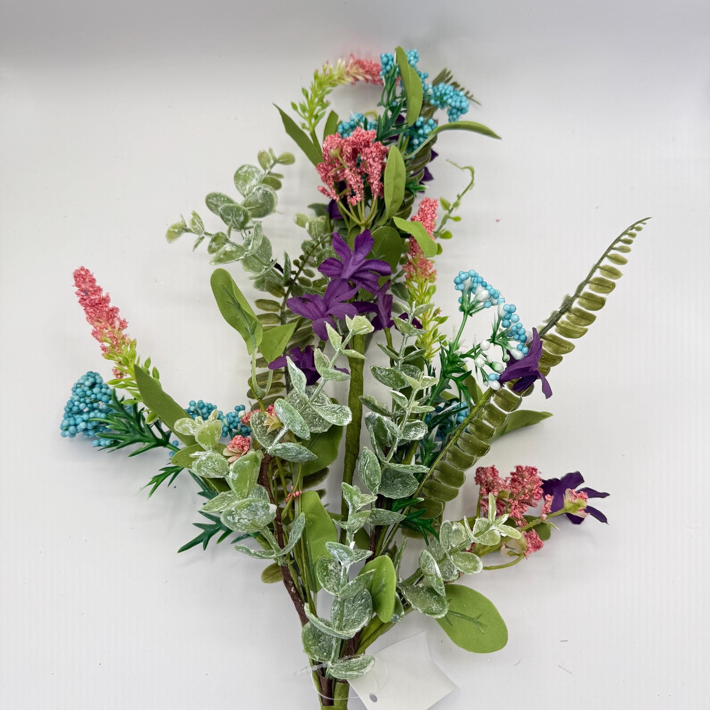 27"L Greenery Spray with Green Speckled Eggs and Leaves, Spring Greenery Stem, Easter Greenery Floral Bush with Leaves and Eggs, HE7276