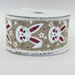 Easter Bunny Wired Ribbon: 2.5" x 10yd, Easter Wreath Supply, Natural Beige Easter Ribbon, White Bunny Face with Pink Ears Bowmaking Ribbon