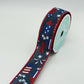 Navy Blue Rockets Wired Ribbon, Fourth of July Wreath Supply, Independence Day Bowmaking, Patriotic Ribbon 1.5” by 10 yards, RGE119919