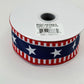 Red White Blue Stars and Stripes Wired Ribbon, Fourth of July Wreath Supply, Independence Day Patriotic Ribbon 1.5” by 10 yards, RGE1079A1