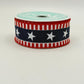Red White Blue Stars and Stripes Wired Ribbon, Fourth of July Wreath Supply, Independence Day Patriotic Ribbon 1.5” by 10 yards, RGE1079A1