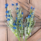 Butterfly Grapevine Kit WITH VIDEO, Blue and White Chinoiserie Butterfly Wreath Kit, Spring DIY Wall Decoration, Grapevine Floral Bundle
