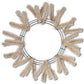 Beige Wreath Frame, 15” Wire” 25” OAD Work Wreath Frame: Burlap, Brown Wreath Base with 18 Ties, Wreath Supplies, XX7488W4