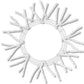 White Pencil Wreath Frame, 15” Wire” 25” OAD Pencil Work Wreath Frame: White, Wreath Base with 18 Ties, Wreath Supplies, XX750427