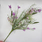 24"L Fabric Flower/EVA Leaf/Beads Spray: Lavender, Purple Greenery Stem, Greenery Filler Bush with Leaves Buds and Berries, 60919, FH807172