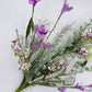 24"L Fabric Flower/EVA Leaf/Beads Spray: Lavender, Purple Greenery Stem, Greenery Filler Bush with Leaves Buds and Berries, 60919, FH807172