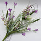 24"L Fabric Flower/EVA Leaf/Beads Spray: Lavender, Purple Greenery Stem, Greenery Filler Bush with Leaves Buds and Berries, 60919, FH807172
