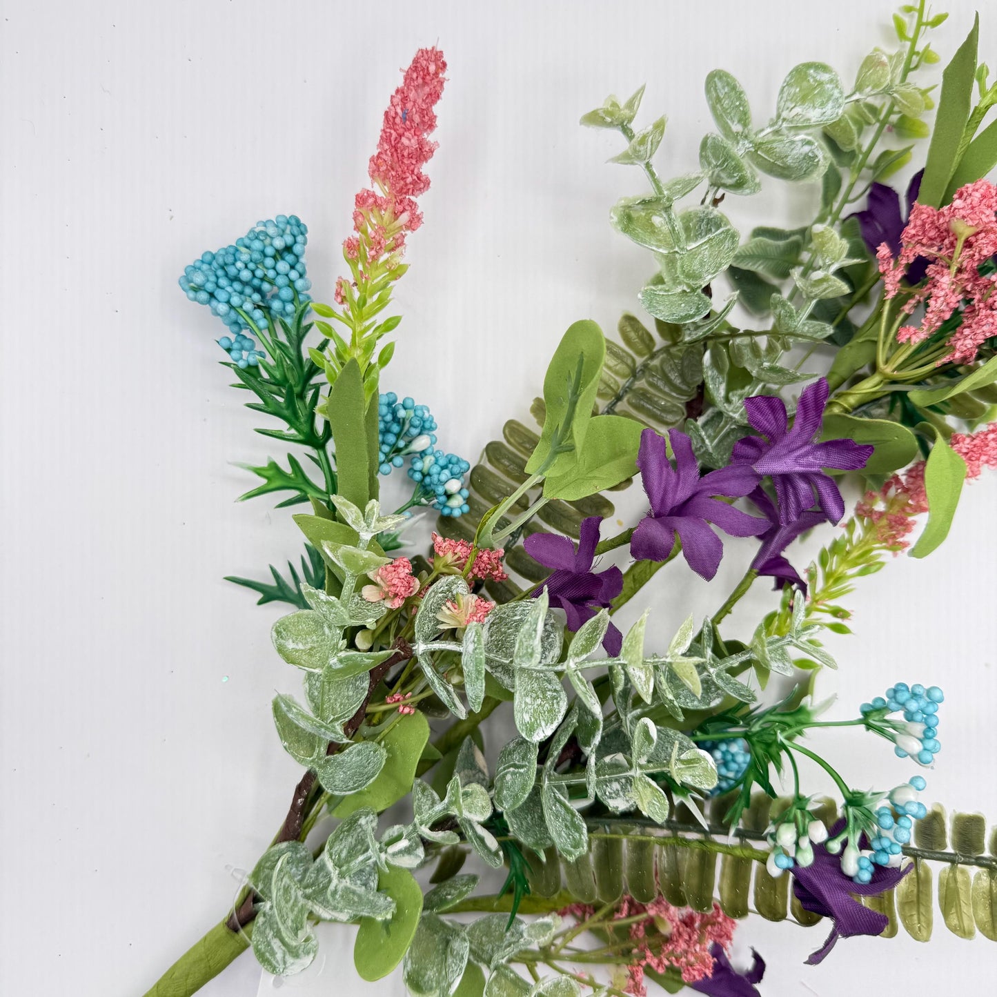 27"L Greenery Spray with Green Speckled Eggs and Leaves, Spring Greenery Stem, Easter Greenery Floral Bush with Leaves and Eggs, HE7276
