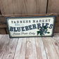 Blueberry Thin Wreath Kit, DIY Mesh Wreath Kit, Do It Yourself Everyday Wreath, Farmers Market Blueberries Front Door Decor, Door Decoration