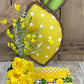 Lemon Grapevine Kit WITH VIDEO, Spring Door Hanger Kit, Summer DIY Wall Decoration, Yellow Polka Dot  Grapevine Bundle with Black and White