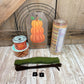 Fall Pumpkin Wreath Kit, Thin Fall Wreath Kit, Autumn Splendor Stacked Pumpkin Wreath Kit, Fall Beige and Orange Ribbon Mesh and Sign Bundle
