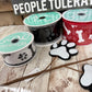 Dog Wreath Kit, "Dogs Welcome, People Tolerated" Sign, Black Red and White Dog Themed Decor, Make Your Own Dog Wreath Kit, Dog Mom Dad Gift