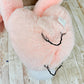 Easter Bunny Wreath Attachment, Pink Plush Bunny Bottom Striped Ears, Easter Home Decor Supplies, Bunny Wreath Supply Kit, Bunny Butt Ears