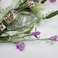 24"L Fabric Flower/EVA Leaf/Beads Spray: Lavender, Purple Greenery Stem, Greenery Filler Bush with Leaves Buds and Berries, 60919, FH807172