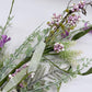 24"L Fabric Flower/EVA Leaf/Beads Spray: Lavender, Purple Greenery Stem, Greenery Filler Bush with Leaves Buds and Berries, 60919, FH807172