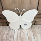 Chinoiserie Butterfly Sign, Blue and White Chinoiserie Embossed Metal Sign, Spring Front Door, Butterfly Decor