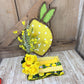Lemon Grapevine Kit WITH VIDEO, Spring Door Hanger Kit, Summer DIY Wall Decoration, Yellow Polka Dot  Grapevine Bundle with Black and White