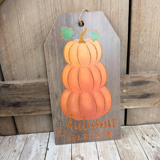 Fall Pumpkin Wreath Kit, Thin Fall Wreath Kit, Autumn Splendor Stacked Pumpkin Wreath Kit, Fall Beige and Orange Ribbon Mesh and Sign Bundle