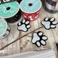 Dog Wreath Kit, "Dogs Welcome, People Tolerated" Sign, Black Red and White Dog Themed Decor, Make Your Own Dog Wreath Kit, Dog Mom Dad Gift