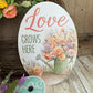 Beginner Grapevine Kit WITH VIDEO, Love Grows Here Floral Wreath Kit, Spring Easy DIY Wall Decoration, Grapevine Floral and Ribbon Bundle