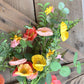 Beginner Grapevine Kit WITH VIDEO, Love Grows Here Floral Wreath Kit, Spring Easy DIY Wall Decoration, Grapevine Floral and Ribbon Bundle