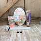 Spring Thin Wreath Kit, Love Grows Here Wreath Kit, Spring Easy DIY Wall Decoration, Beginner Front Door Decor Kit, Floral and Ribbon Bundle