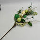 27"L Greenery Spray with Green Speckled Eggs and Leaves, Spring Greenery Stem, Easter Greenery Floral Bush with Leaves and Eggs, HE7276
