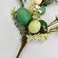 27"L Greenery Spray with Green Speckled Eggs and Leaves, Spring Greenery Stem, Easter Greenery Floral Bush with Leaves and Eggs, HE7276