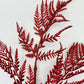 18.5"L Glitter Fern Leaf Spray: Red, Valentine’s Day Decor, Patriotic Spray for Wreath, Christmas Accent, Fourth of July Leaves, XS244224