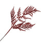 18.5"L Glitter Fern Leaf Spray: Red, Valentine’s Day Decor, Patriotic Spray for Wreath, Christmas Accent, Fourth of July Leaves, XS244224